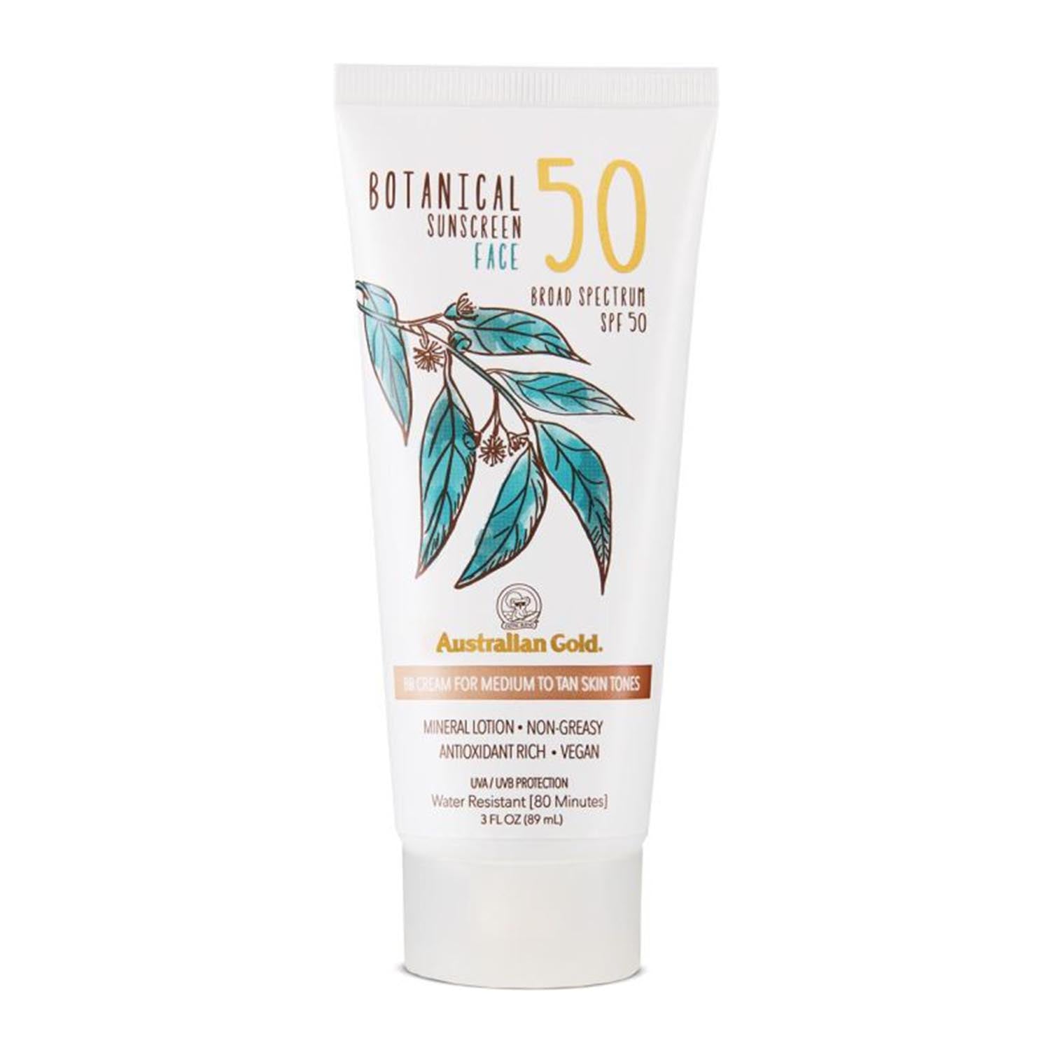 Australian Gold Botanical Creme Solar Facial Spf50 Mineral Lotion 89Ml